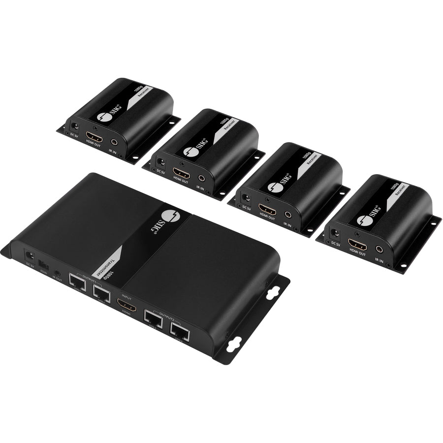 Alternate-Image6 Image for SIIG 4 Port HDMI Splitter over Cat6 Extender with IR - 40m
