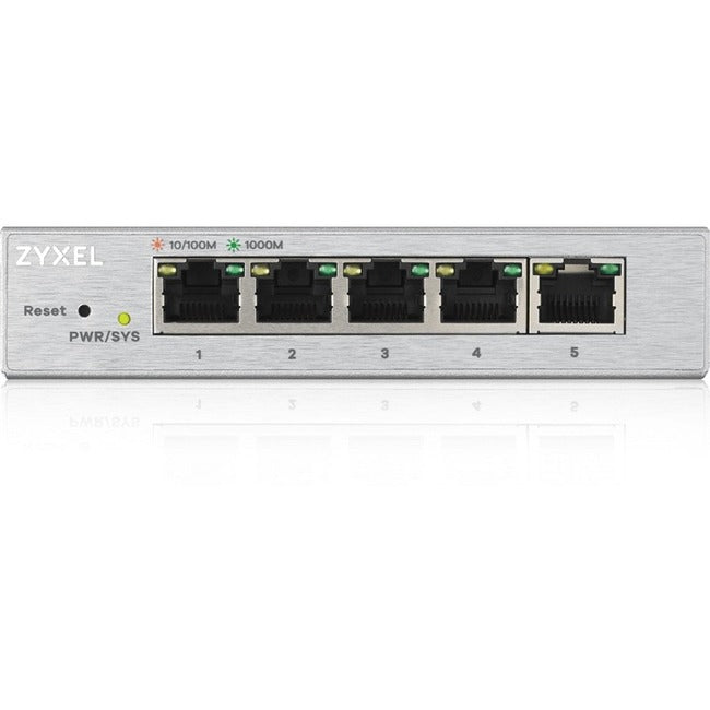 Main Image for Zyxel 5-Port Gigabit Ethernet Web Managed Switch | VLAN Support | Sturdy Metal Case | Desktop or Wall-Mount | Fanless |Lifetime Warranty | QoS | Ethernet Splitter | GS1200-5