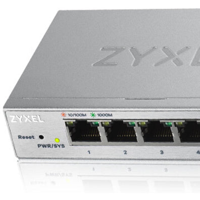 Alternate-Image4 Image for Zyxel 5-Port Gigabit Ethernet Web Managed Switch | VLAN Support | Sturdy Metal Case | Desktop or Wall-Mount | Fanless |Lifetime Warranty | QoS | Ethernet Splitter | GS1200-5