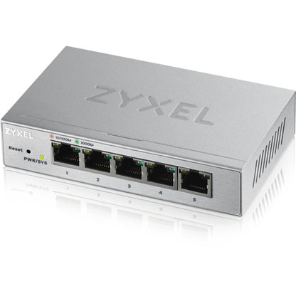 Alternate-Image2 Image for Zyxel 5-Port Gigabit Ethernet Web Managed Switch | VLAN Support | Sturdy Metal Case | Desktop or Wall-Mount | Fanless |Lifetime Warranty | QoS | Ethernet Splitter | GS1200-5