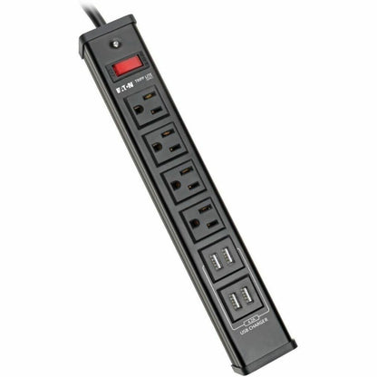 Main Image for Tripp Lite by Eaton 4-Outlet Surge Protector with 4 USB Ports (4.2A Shared) - 6 ft. (1.83 m) Cord 450 Joules Metal Housing