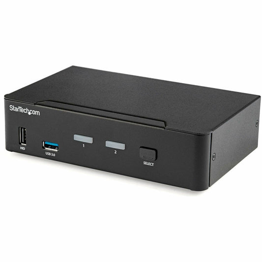 Main Image for StarTech.com 2 Port DisplayPort KVM Switch - 4K 60Hz - Single Display - UHD DP 1.2 USB KVM Switch with USB 3.0 Hub & Audio - TAA Compliant