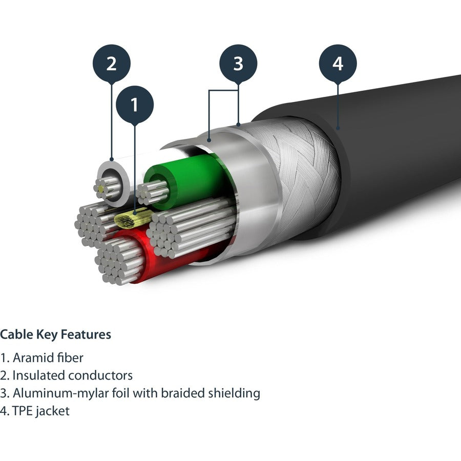 Alternate-Image1 Image for StarTech.com 3 foot/1m Durable Black USB-A to Lightning Cable, Rugged Heavy Duty Charging/Sync Cable for Apple iPhone/iPad MFi Certified