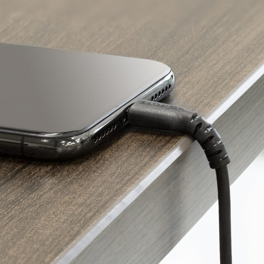 Alternate-Image4 Image for StarTech.com 6 foot/2m Durable Black USB-A to Lightning Cable, Rugged Heavy Duty Charging/Sync Cable for Apple iPhone/iPad MFi Certified