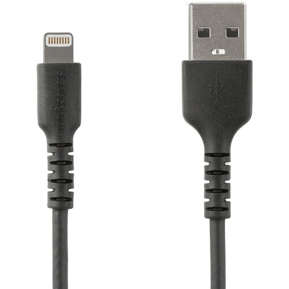 Main Image for StarTech.com 6 foot/2m Durable Black USB-A to Lightning Cable, Rugged Heavy Duty Charging/Sync Cable for Apple iPhone/iPad MFi Certified