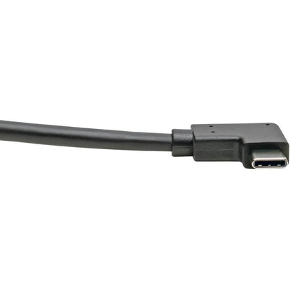 Alternate-Image3 Image for Eaton Tripp Lite Series USB-C to USB-A Cable (M/M), Right-Angle C, USB 3.2 Gen 1 (5 Gbps), Thunderbolt 3 Compatible, 3 ft. (0.91 m)