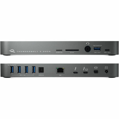 Alternate-Image4 Image for OWC 14-Port Thunderbolt Dock for Mac/PC with 85W Power - Thunderbolt 3 - Ethernet - Reader - USB - Audio