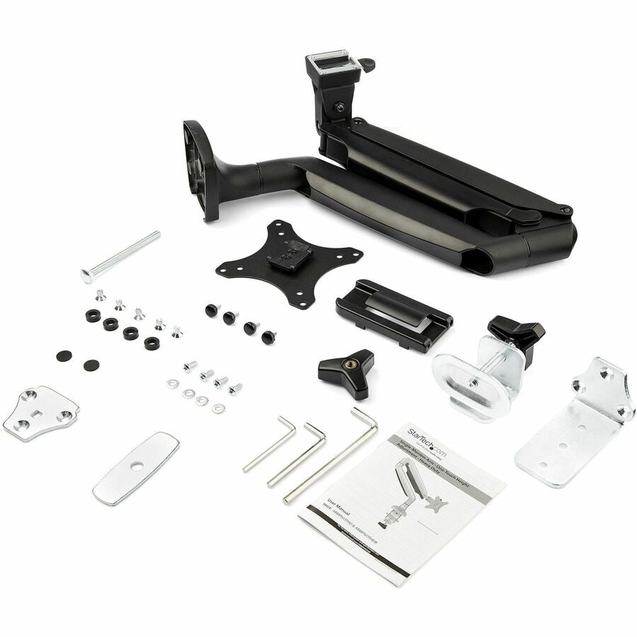 Alternate-Image9 Image for StarTech.com Desk Mount Monitor Arm, Heavy Duty Ergonomic VESA Monitor Arm Single 34" (19.8lb/9kg) Display, Articulating, C-Clamp/Grommet