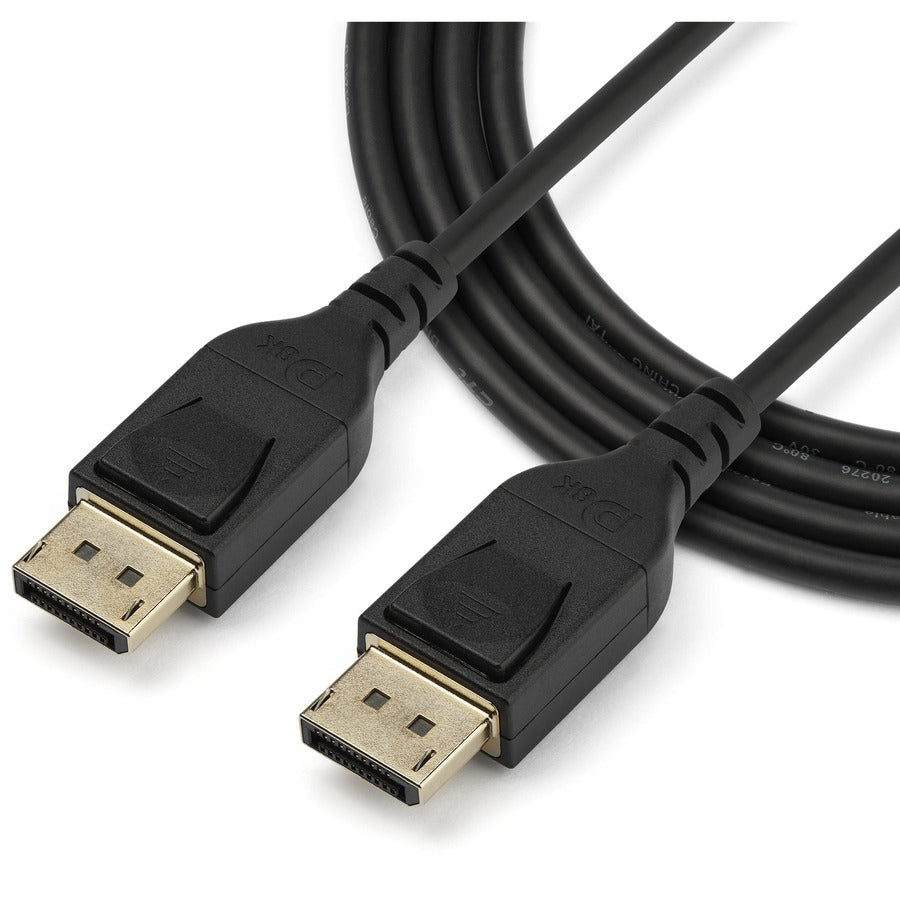 Alternate-Image2 Image for StarTech.com 1 m VESA Certified DisplayPort 1.4 Cable - 8K 60Hz HBR3 HDR - 3 ft Super UHD 4K 120Hz - DP to DP Slim Video Monitor Cord M/M