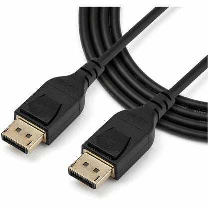 Alternate-Image3 Image for StarTech.com 2 m VESA Certified DisplayPort 1.4 Cable - 8K 60Hz HBR3 HDR - 6 ft Super UHD 4K 120Hz - DP to DP Slim Video Monitor Cord M/M