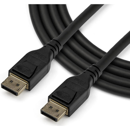 Alternate-Image2 Image for StarTech.com 5 m VESA Certified DisplayPort 1.4 Cable - 8K 60Hz HBR3 HDR - 16 ft Super UHD 4K 120Hz - DP to DP Video Monitor Cord M/M