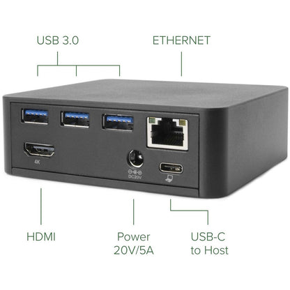 Alternate-Image1 Image for Plugable USB C Dock with 85W Charging Compatible with Thunderbolt 3 and USB-C MacBooks and Select Windows Laptops