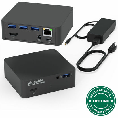 Main Image for Plugable USB C Dock with 85W Charging Compatible with Thunderbolt 3 and USB-C MacBooks and Select Windows Laptops