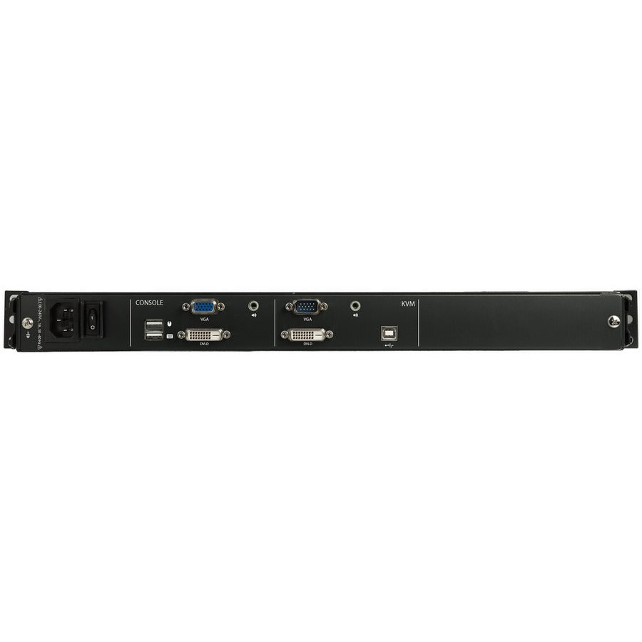 Alternate-Image3 Image for StarTech.com Dual Rail Rackmount KVM Console HD 1080p - DVI/VGA KVM w/17" LCD Monitor - 1U LCD KVM Server Rack Drawer w/Cables USB Support
