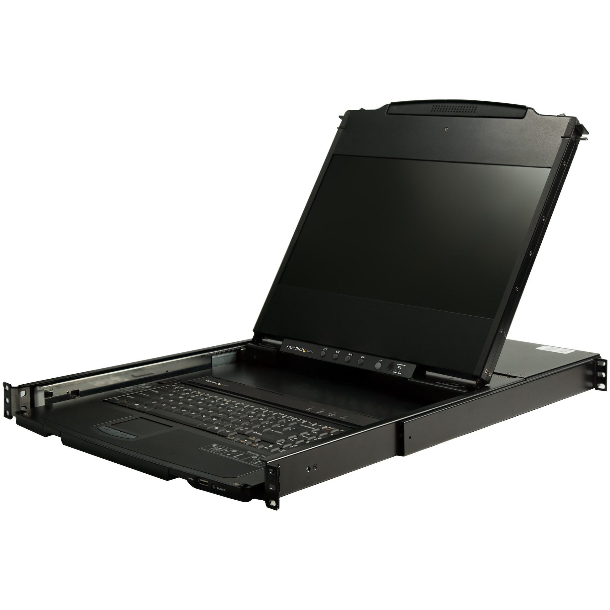 Main Image for StarTech.com Dual Rail Rackmount KVM Console HD 1080p - DVI/VGA KVM w/17" LCD Monitor - 1U LCD KVM Server Rack Drawer w/Cables USB Support