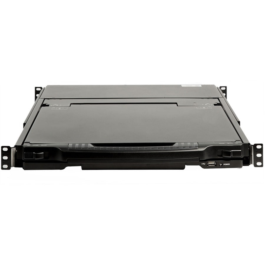 Alternate-Image2 Image for StarTech.com Dual Rail Rackmount KVM Console HD 1080p - DVI/VGA KVM w/17" LCD Monitor - 1U LCD KVM Server Rack Drawer w/Cables USB Support