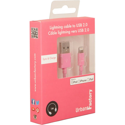Alternate-Image1 Image for Urban Factory Sync/Charge Lightning/USB Data Transfer Cable