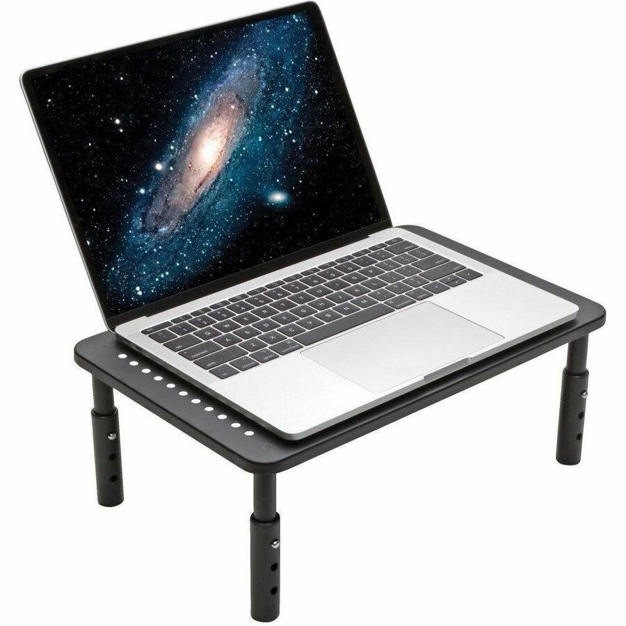 Alternate-Image1 Image for Eaton Tripp Lite Series Monitor Riser for Desk, 14 x 9 in. - Height Adjustable, Metal, Black