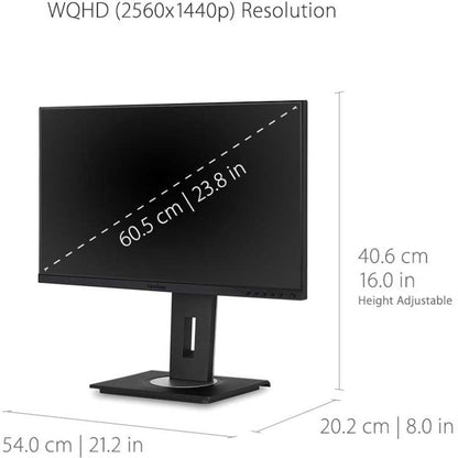 Alternate-Image9 Image for ViewSonic VG2455-2K 24 Inch IPS 1440p Monitor with USB C 3.1, HDMI, DisplayPort and 40 Degree Tilt Ergonomics for Home and Office