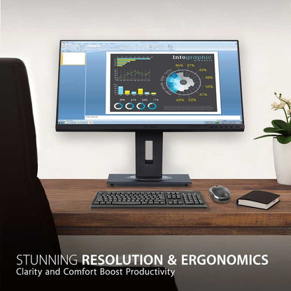 Alternate-Image1 Image for ViewSonic VG2455-2K 24 Inch IPS 1440p Monitor with USB C 3.1, HDMI, DisplayPort and 40 Degree Tilt Ergonomics for Home and Office