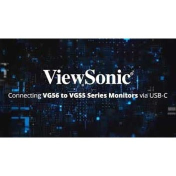 Alternate-Image4 Image for ViewSonic VG2455-2K 24 Inch IPS 1440p Monitor with USB C 3.1, HDMI, DisplayPort and 40 Degree Tilt Ergonomics for Home and Office
