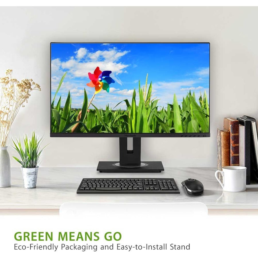 Alternate-Image3 Image for ViewSonic VG2455-2K 24 Inch IPS 1440p Monitor with USB C 3.1, HDMI, DisplayPort and 40 Degree Tilt Ergonomics for Home and Office