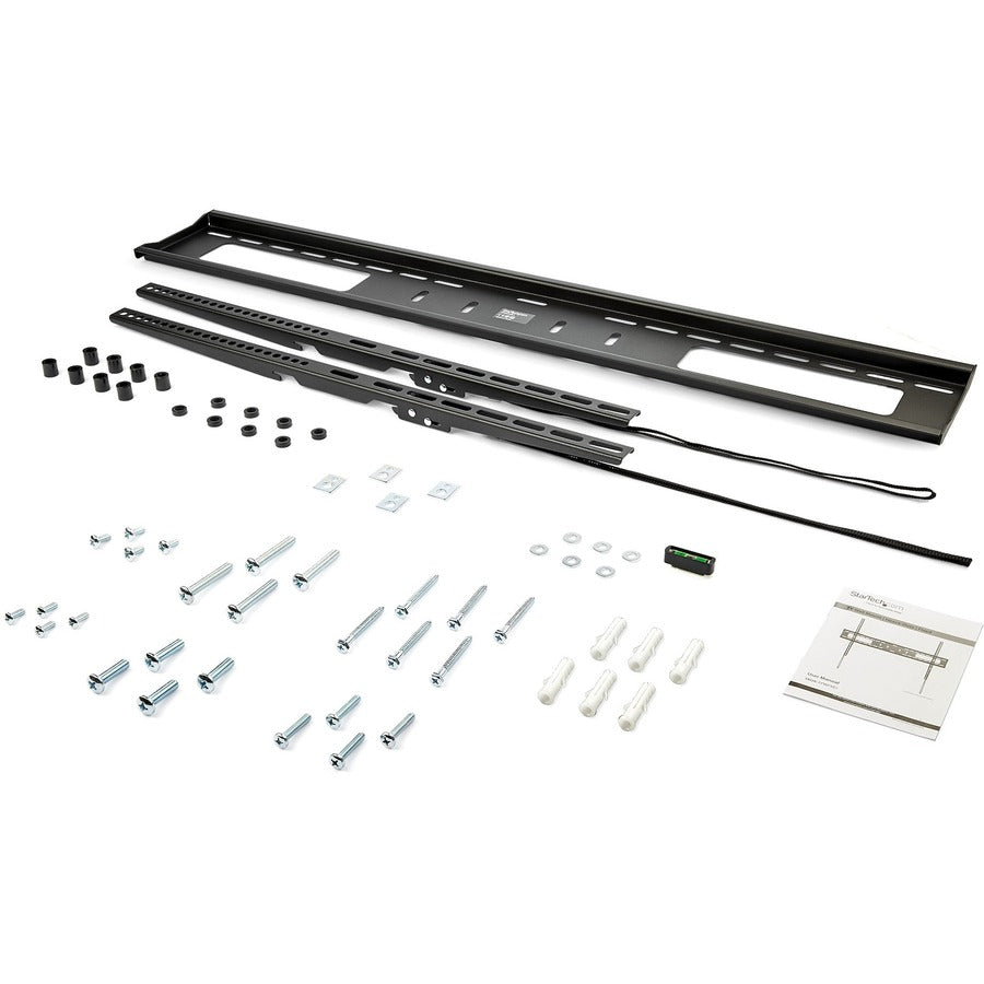 Alternate-Image1 Image for StarTech.com Flat Screen TV Wall Mount - Fixed - For 60" to 100" VESA Mount TVs - Steel - Heavy Duty TV Wall Mount - Low-Profile Design - Fits Curved TVs
