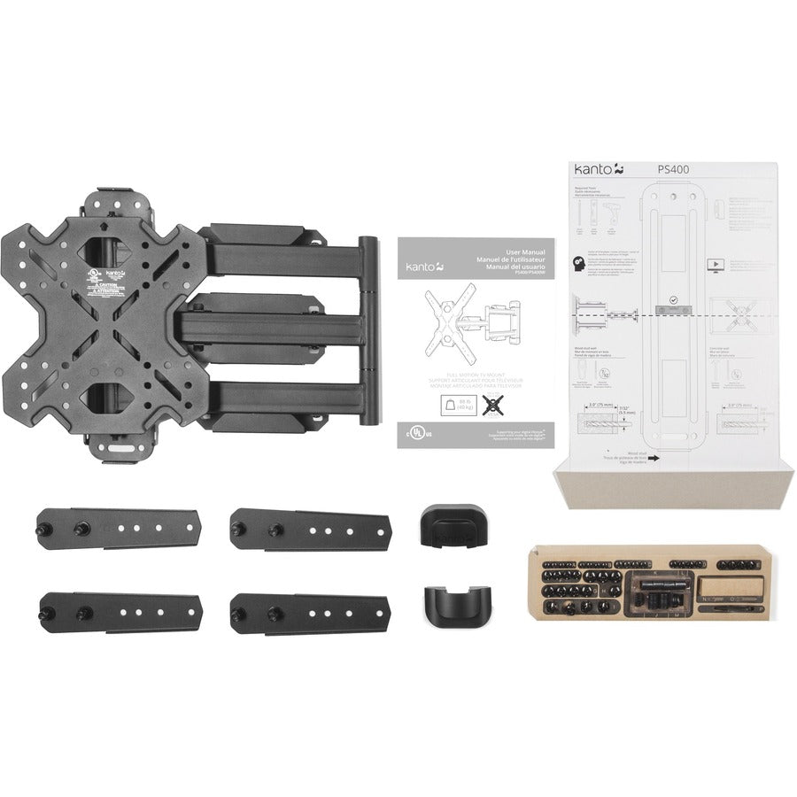 Alternate-Image2 Image for Kanto PS400 Wall Mount for Flat Panel Display - Black