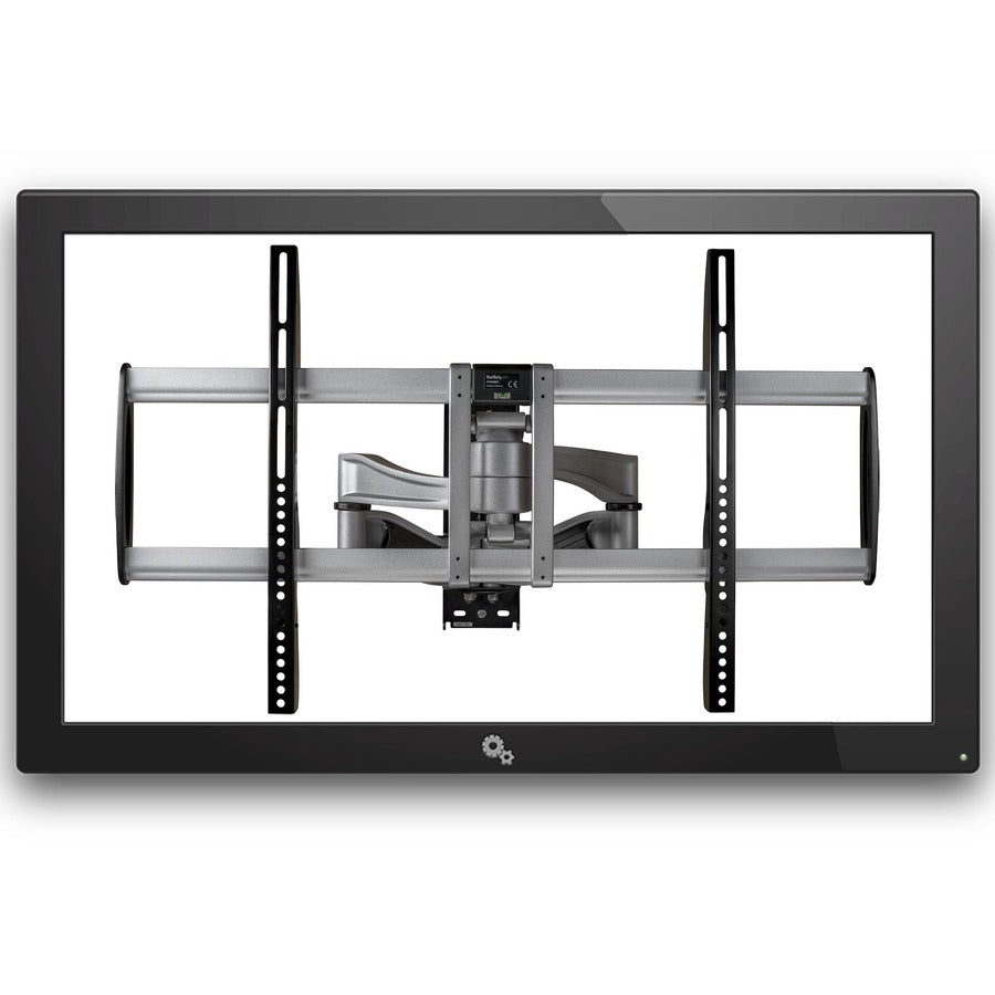 Alternate-Image2 Image for StarTech.com Full Motion TV Wall Mount for 32"-75" VESA Display, Heavy Duty Articulating Adjustable Large TV Wall Mount Bracket, Silver