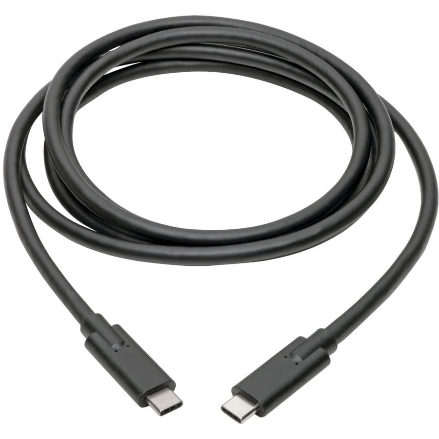 Alternate-Image1 Image for Eaton Tripp Lite Series USB-C Cable (M/M) - USB 3.2, Gen 1 (5 Gbps), 5A Rating, Thunderbolt 3 Compatible, 6 ft. (1.83 m)