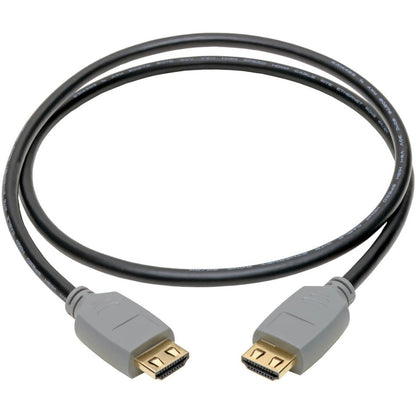 Alternate-Image1 Image for Eaton Tripp Lite Series 4K HDMI Cable (M/M) - 4K 60 Hz, 4:4:4, Gripping Connectors, Black, 3 ft.