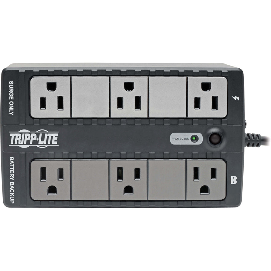 Alternate-Image1 Image for Tripp Lite by Eaton UPS 350VA 210W Desktop Wall Mount PC / MAC Battery Back Up Compact 50/60Hz 120V 6 Outlets 5-15P