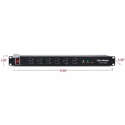 Alternate-Image3 Image for CyberPower CPS1215RMS Rackbar 12 - Outlet Surge Protector with 1800 J Surge Suppression