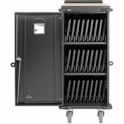 Alternate-Image4 Image for Eaton Tripp Lite Series 27-Device AC Charging Cart for Laptops and Chromebooks - 120V, NEMA 5-15P, 10 ft. (3.05 m) Cord, Black
