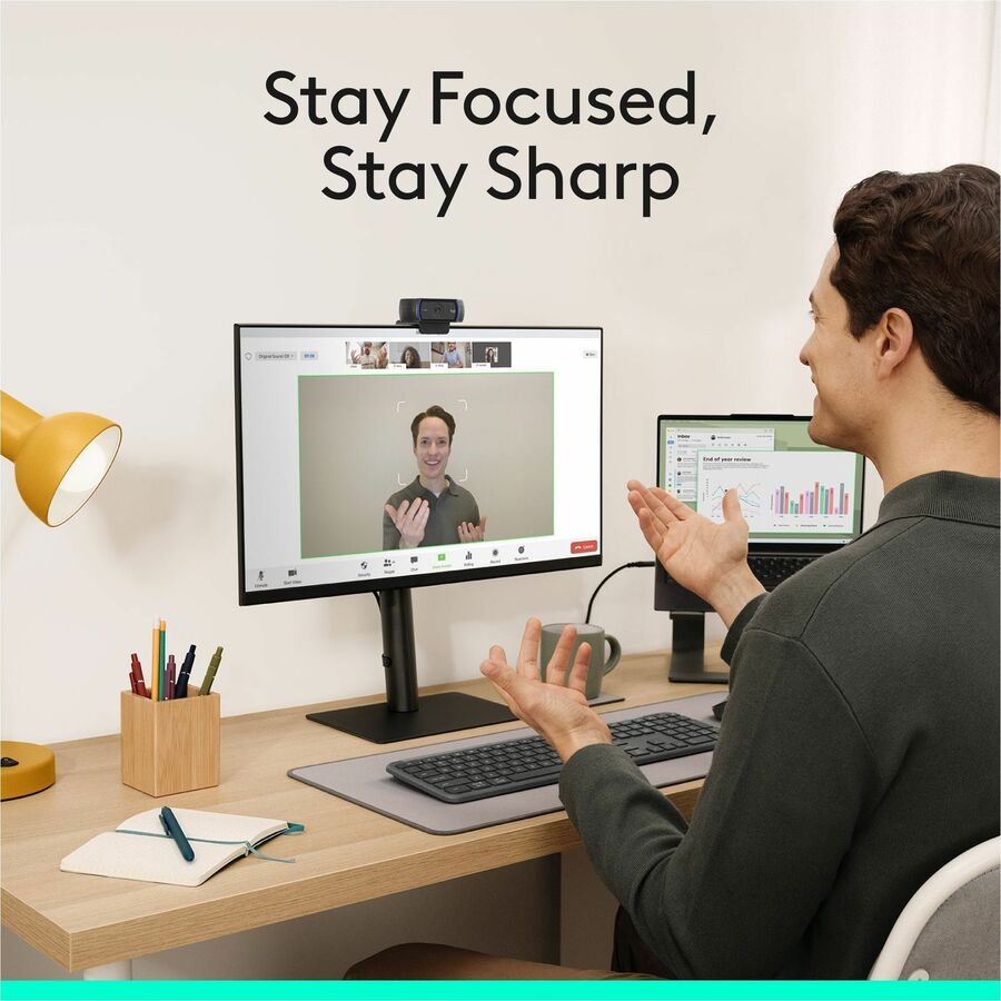 Alternate-Image8 Image for Logitech C920S Full HD Pro Webcam, 1080p/30fps Video Calling, Clear Stereo Audio, Light Correction, Privacy Shutter