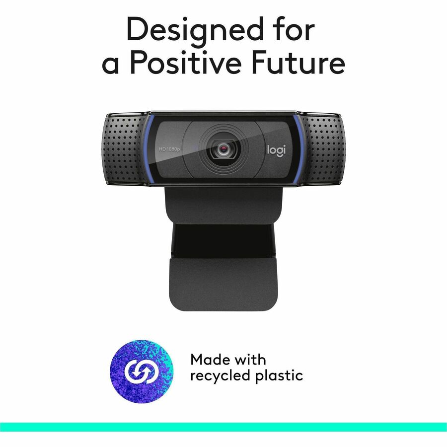 Alternate-Image10 Image for Logitech C920S Full HD Pro Webcam, 1080p/30fps Video Calling, Clear Stereo Audio, Light Correction, Privacy Shutter