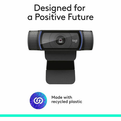 Alternate-Image10 Image for Logitech C920S Full HD Pro Webcam, 1080p/30fps Video Calling, Clear Stereo Audio, Light Correction, Privacy Shutter