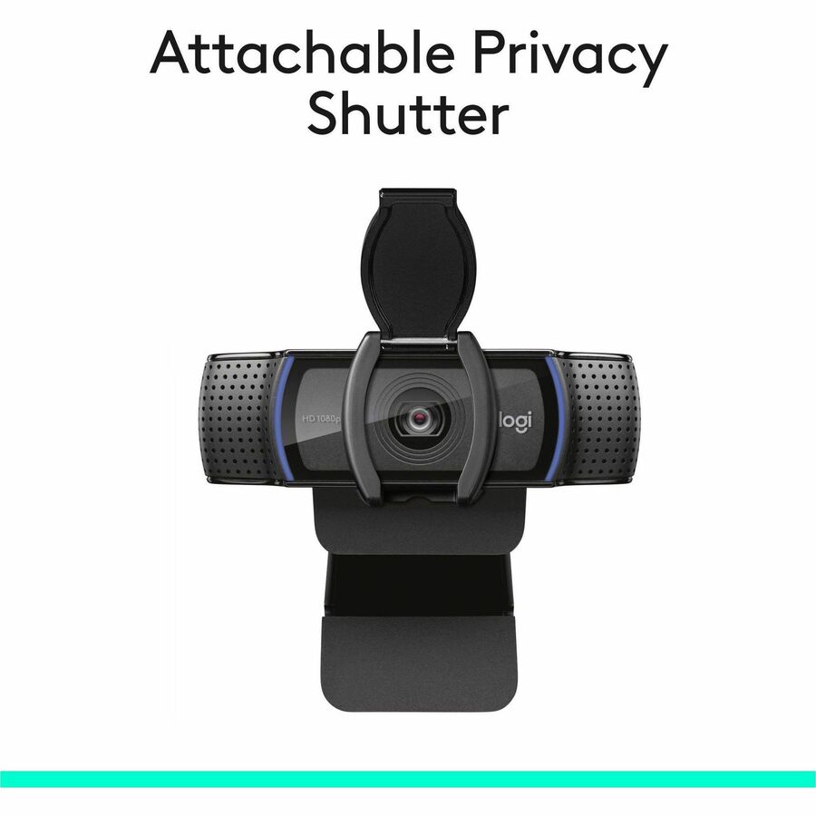 Alternate-Image4 Image for Logitech C920S Full HD Pro Webcam, 1080p/30fps Video Calling, Clear Stereo Audio, Light Correction, Privacy Shutter