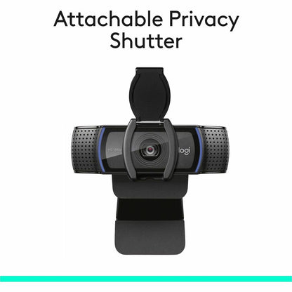Alternate-Image4 Image for Logitech C920S Full HD Pro Webcam, 1080p/30fps Video Calling, Clear Stereo Audio, Light Correction, Privacy Shutter