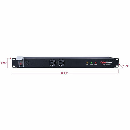 Alternate-Image3 Image for CyberPower CPS1220RMS Rackbar 12 - Outlet Surge Protector with 1800 J Surge Suppression