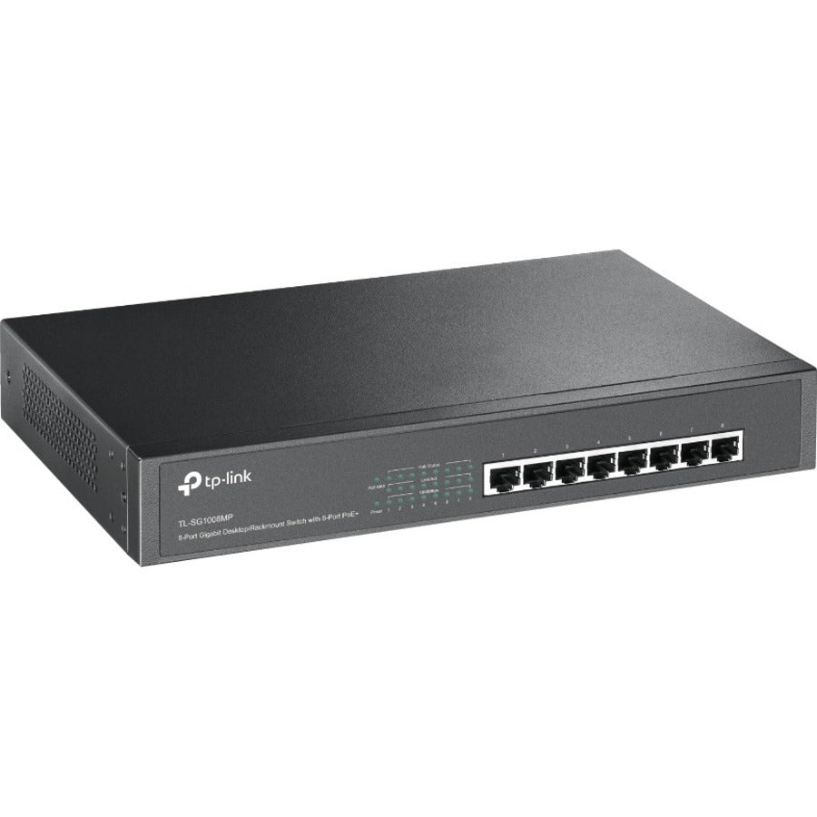 Alternate-Image1 Image for TP-Link TL-SG1008MP - 8-Port Gigabit PoE Switch
