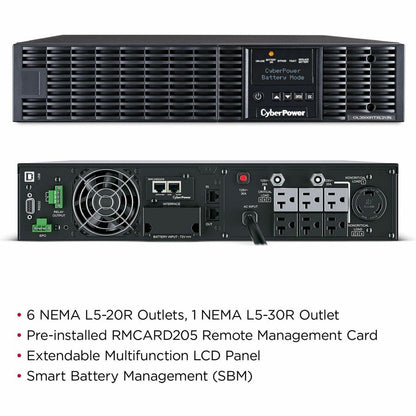 Alternate-Image10 Image for CyberPower OL3000RTXL2UN Smart App Online UPS Systems