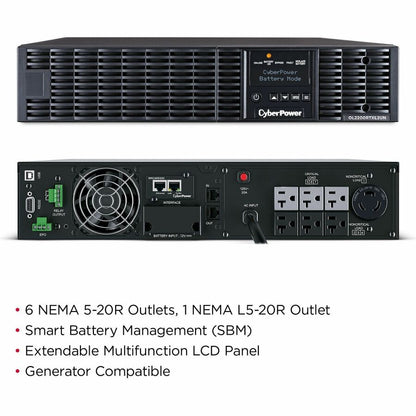 Alternate-Image3 Image for CyberPower OL2200RTXL2UN Smart App Online UPS Systems