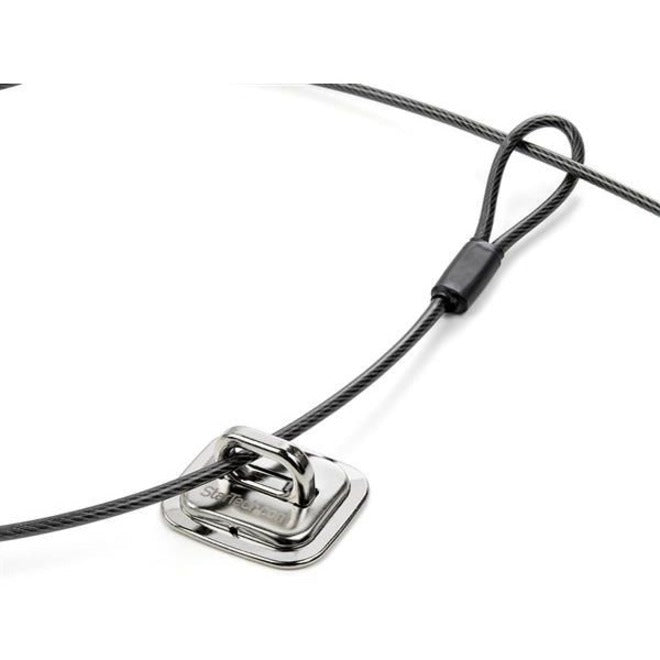 Alternate-Image1 Image for StarTech.com Laptop Cable Lock Anchor - Zinc Alloy - Computer Security Cable Anchor - Desk Mount Security Anchor Point - Screw-On Cable Lock Anchor
