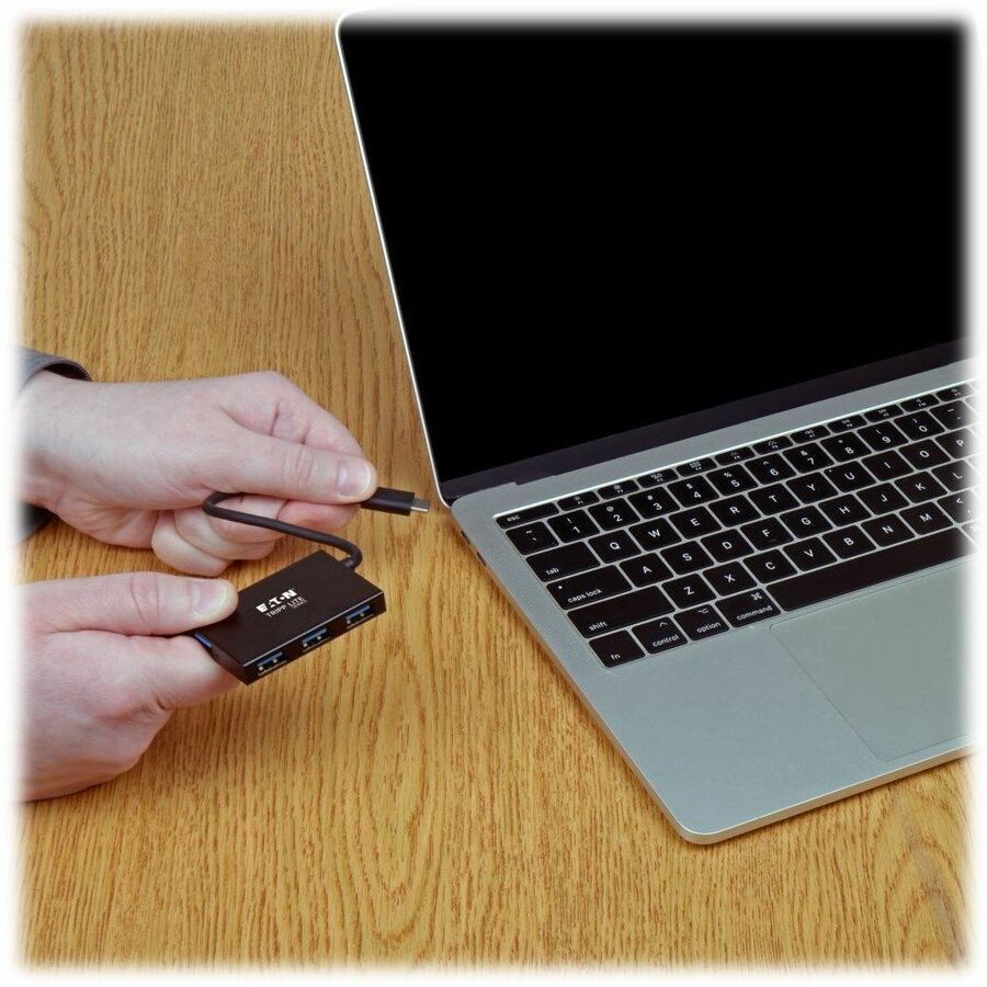 Alternate-Image6 Image for Eaton Tripp Lite Series 4-Port USB-C Hub, USB 3.x (5Gbps), 4x USB-A Ports, Aluminum Housing, Black