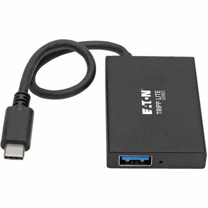 Alternate-Image3 Image for Eaton Tripp Lite Series 4-Port USB-C Hub, USB 3.x (5Gbps), 4x USB-A Ports, Aluminum Housing, Black