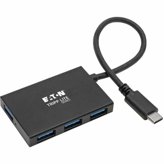 Main Image for Eaton Tripp Lite Series 4-Port USB-C Hub, USB 3.x (5Gbps), 4x USB-A Ports, Aluminum Housing, Black
