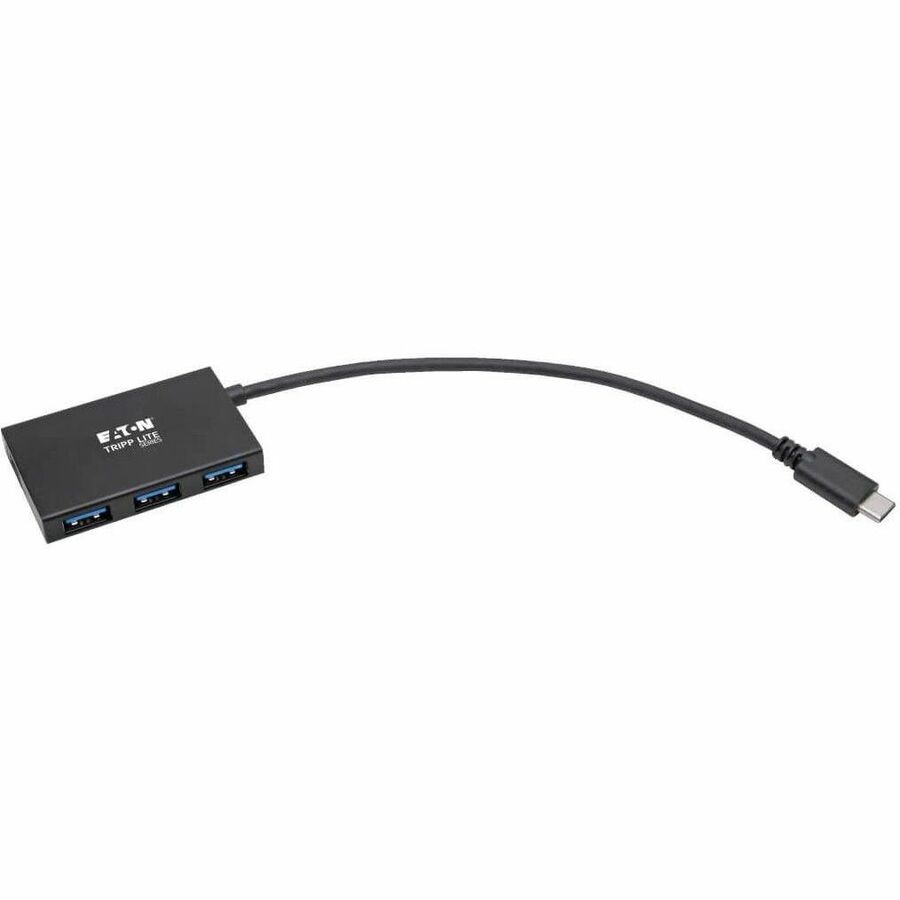 Alternate-Image5 Image for Eaton Tripp Lite Series 4-Port USB-C Hub, USB 3.x (5Gbps), 4x USB-A Ports, Aluminum Housing, Black
