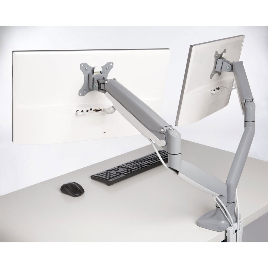 Alternate-Image6 Image for Kensington SmartFit Mounting Arm for Monitor - Gray, Silver - Landscape/Portrait