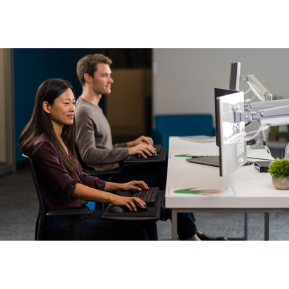 Life-Style Image for Kensington SmartFit Mounting Arm for Monitor - Silver Gray
